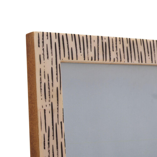 Hestia Striped Bone Photo Frame 5 x 7 2