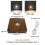 Wireless Charging Night Light - Black Walnut, Glowing Acrylic  Lamp Holder with Crystal  Base 4