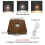 Wireless Charging Night Light - Black Walnut, Glowing Acrylic  Lamp Holder with Crystal  Base 7