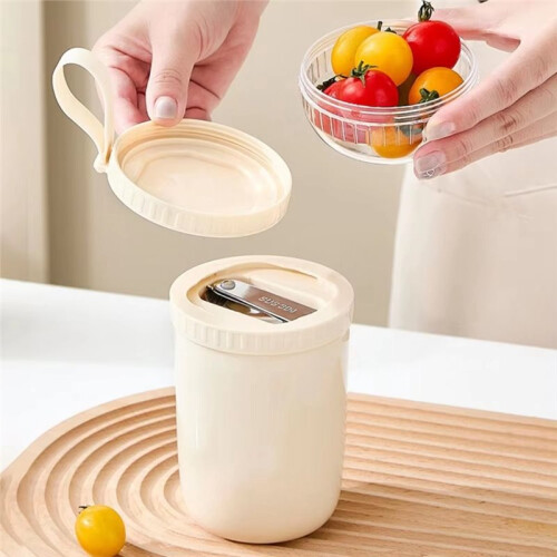 Leak-Proof Portable Breakfast Cup 320ml/520ml with Spoon for Yogurt, Salad, Cereal 320ml 2