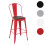 Tabouret de bar MCW-A73, assise en bois incluse 8