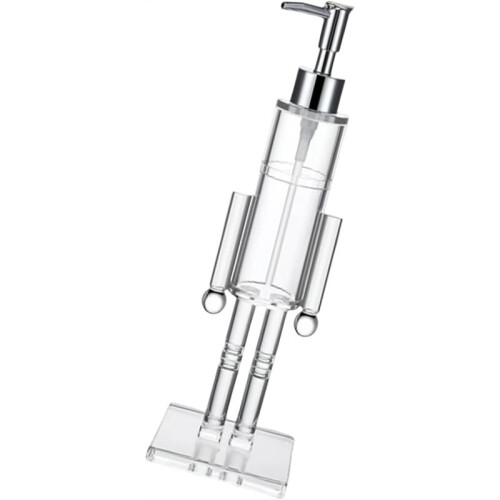 Nutcracker Soap Dispenser, Clear Acrylic Nutcracker Soap Dispenser, Decorative Soapdispenser, Refillable Soaps Bottle 2