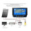 Solar Charge Controller  60A MPPT Controller med LCD-Skärm Dubbel USB-Stöd 12V/24V Batteri 60A 5
