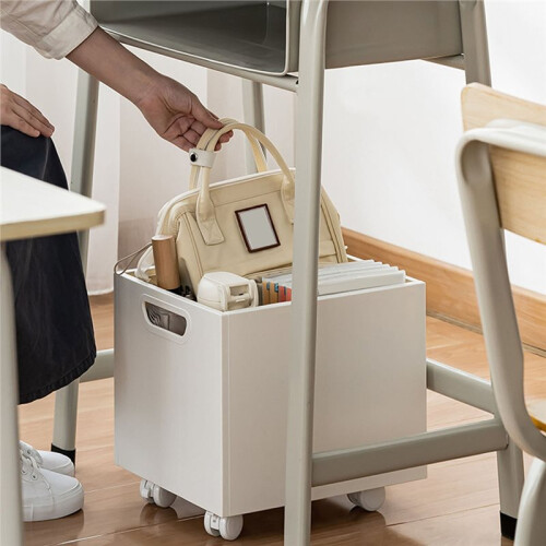 Book Box Book Storage Box with Side Handles Stackable 50kg Load Bearing Multifunctional Use File Storage Bins 2