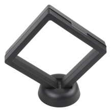 3X Square 3D Albums Floating Frame Holder Coin Box Jewelry Display Show Case, 9X9cm (with Base)