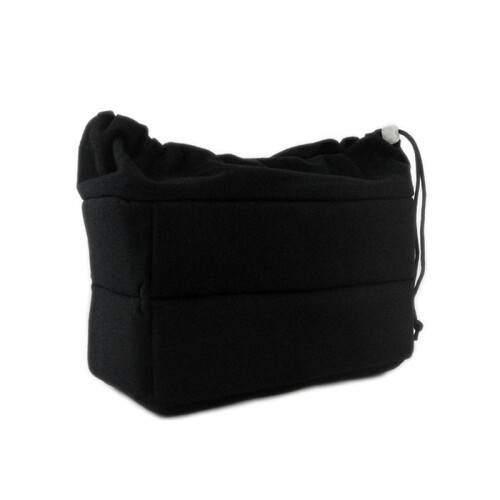 Camera Bag Camera Insert Bag with Drawstring Adjustable Divider Camera Lens Soft Bag for ,, Black 1