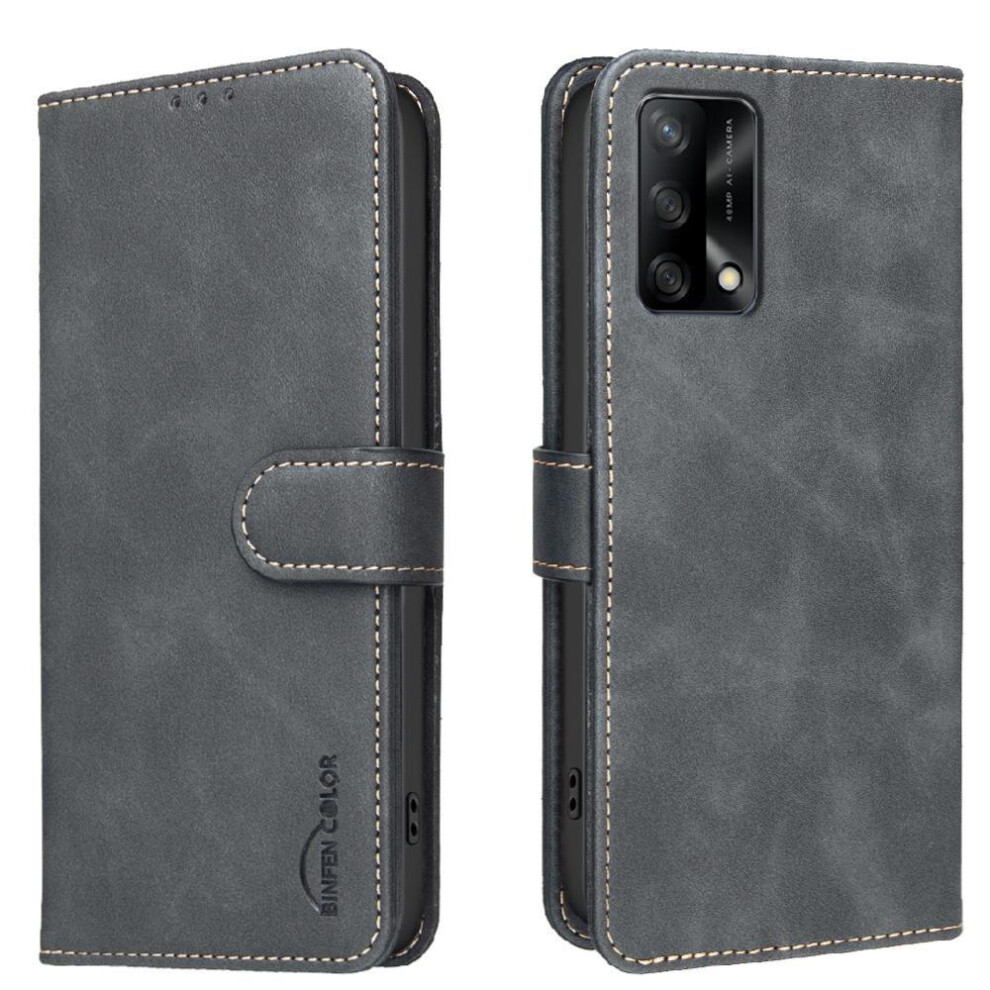 () Phone Case For Oppo F19 4G Drop Protection All Round Shockproof Rfid Blocking Protection Convenient Kickstand 764563357062