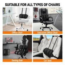 Lumbar Support Pillow for Office Chair and Car,Back Support for Office Chair Cushion,Adjustable Straps Securely