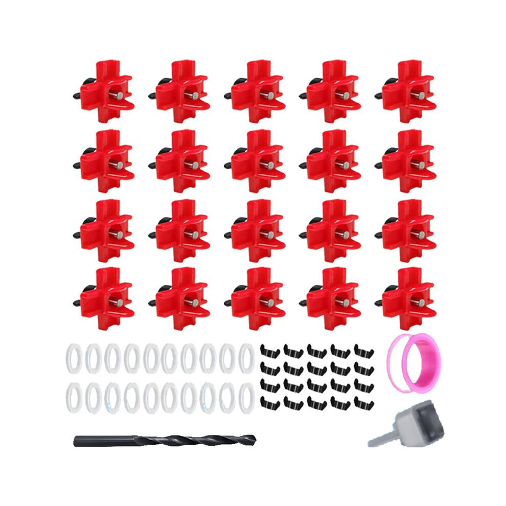 20 Pack Horizontal Chicken Nipples Waterer - Automatic Poultry Drinkers For Easy Installation And Clean Water Supply 4713855893623