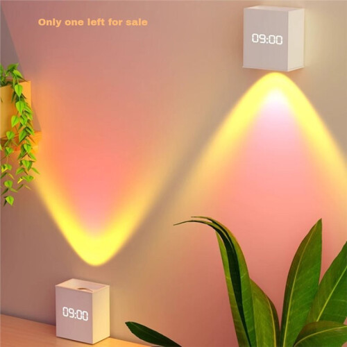 Nordic-Style LED Wall-Mounted Alarm Clock with Remote Control Home Decor Perfect for Creating Personalized Style 2