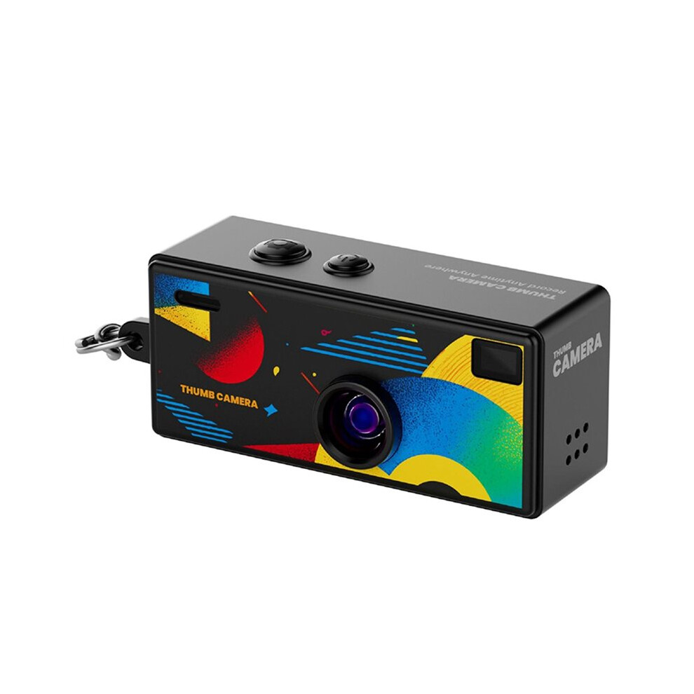 Keychain Camera With 32G 0.96" Retro Action Camera Support Memory Card 1080P Small Camcorder Video Recorder Black 4713823252704