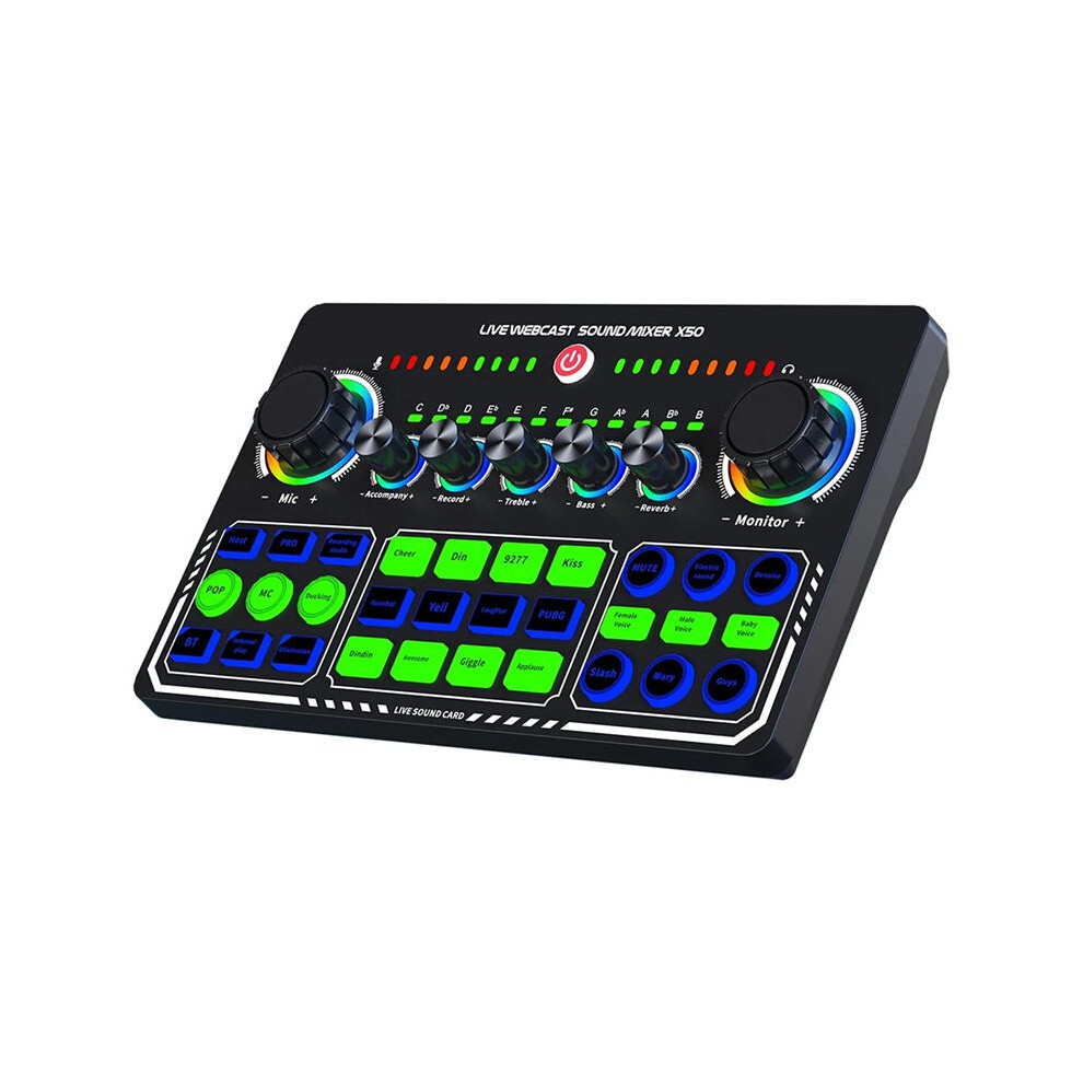 X50 Live Sound Card Audio Mixer Recording Desktop Singing Bt Otg Digital Lossless Transmission For Podcasting Gaming A 4713800786895