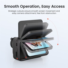 AMagisn Protective Case for Go Ultra Silicone Case with Detachable Lens Cap & Anti-Loss Strap for GoUltra Accessories