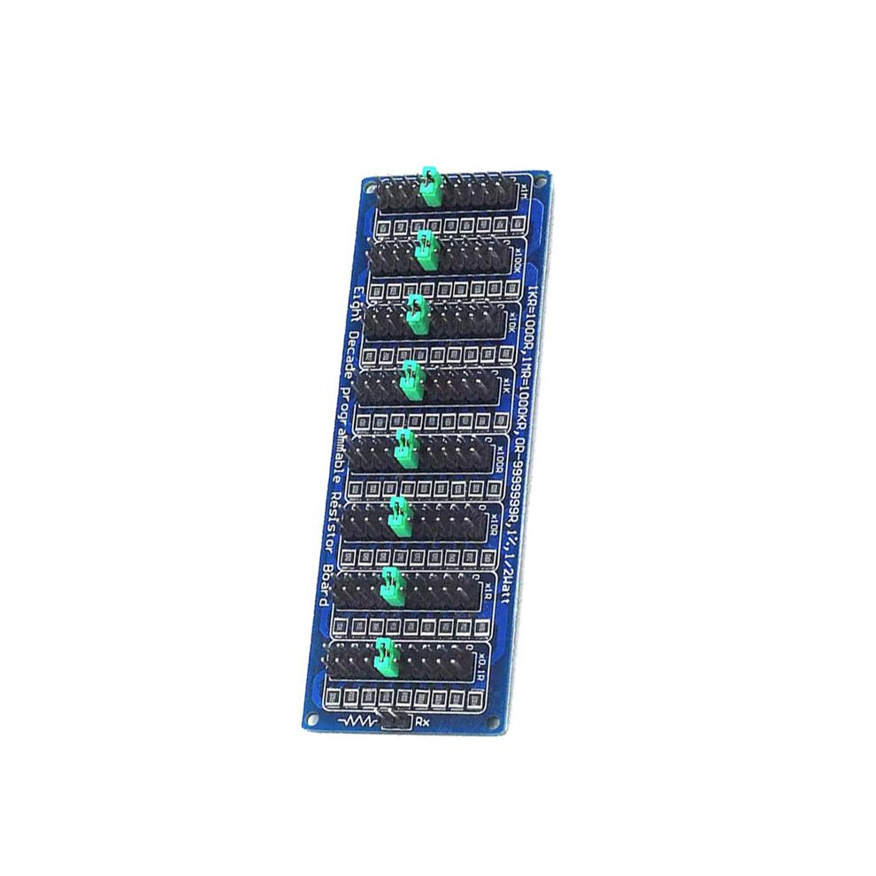 Exogio Programmable Eight Decade Resistor Board 0.1R-9.9999999Mr(0-10Mî©)Step Accuracy 1/2 W Smd Resistance Module