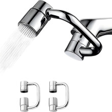 1440 Rotatable Faucet Aerator Extension 2 Modes Universal Sink Faucet Faucet Extender for Bathroom Sink Kitchen