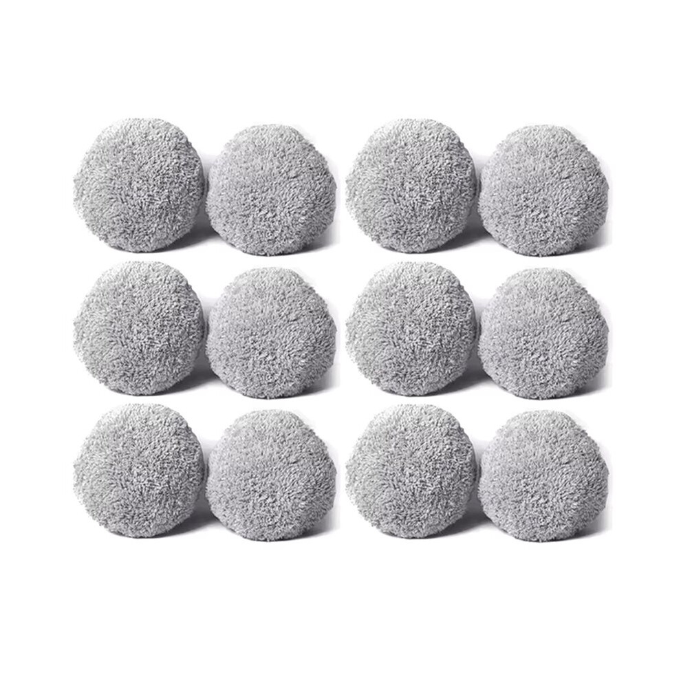 12Pcs Mop Cloth For Puruikai Window Cleaning Robot, Washable Mop Cloth Rags Window Glass Cleaning Clothes Kits 4712150876744