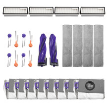 Compatible for  Flow Parts Main Side Brush Hepa Filter Mop ClothPads Dust Bag Replacement Accessories