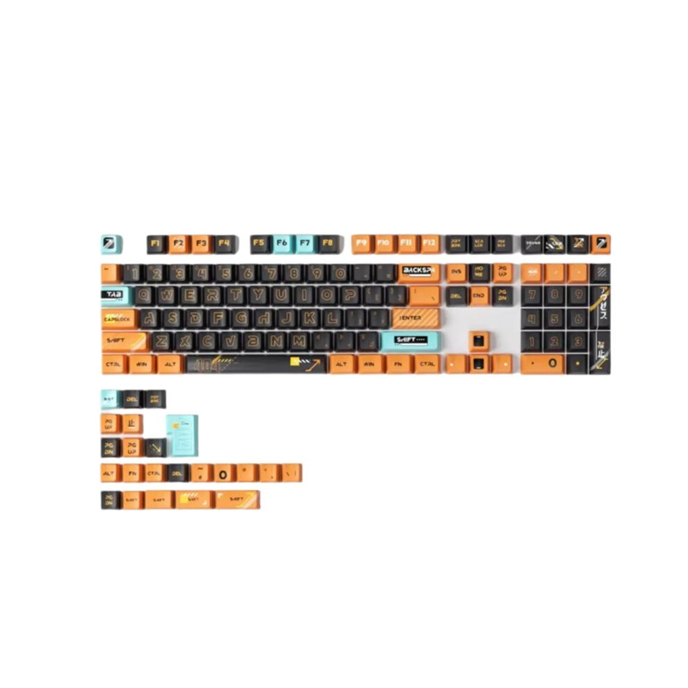 Exogio 131 Keys Keycaps Pbt Profile Five Side Thermal Sublimation Thicken Caps For Mechanical Keyboard