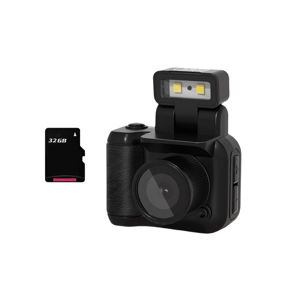 Slr Style Camera Cmos 32Gb With Flash & Charging Dock Portable Video Recorder Dv 1080P With Lcd Screen Light/Black 4711244636271