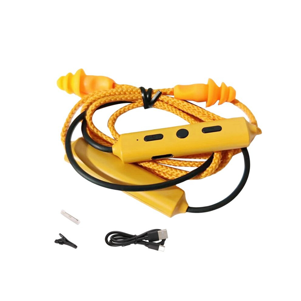 Exogio Earphone Ear Plugs For Work, Noise Suppression, Hearing Protection,Construction Sites, Noisy Places Orange