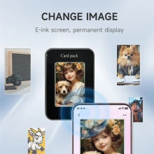 Screen Capture Phone Holder Wallet NFC DIY Picture Ink Holder DIY Electronic Ink Wallet Suitable for IOS 11-15pro Max B