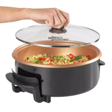 Giles & Posner Non-Stick Electric Pan Multicooker Pot 5 Heat Settings