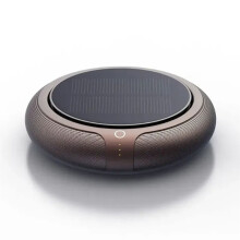 Air Purifier Solar Charging Deodorant Air Fresh Car Air Purifier Car Aromatherapy Machine Mocha Gold