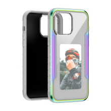 NFC EInk Screen DIY Phone Case Custom Refesh Screen Display Mobile Phone Case Cover for IPhone15Pro Max Colorful