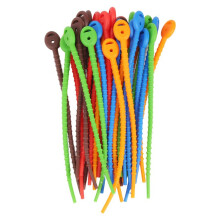 30 PCS Silicone Cable Ties,Durable Zip Ties, Bag Seal Clips, Cable Straps, Bread Ties, Rubber Twist Ties for Home Office