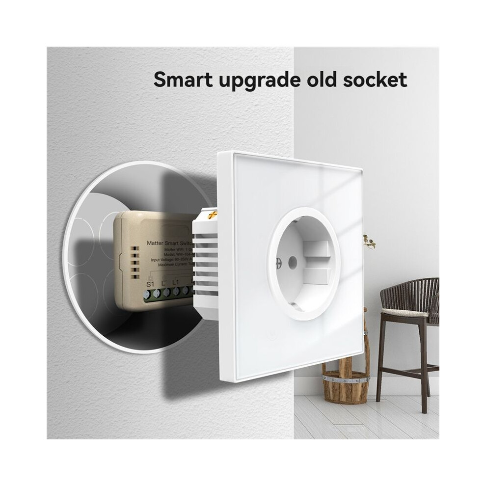 Tuya Wifi Matter Module Relay Timer Voice Control App Remote Control Work With Alexa Home 6033072509830