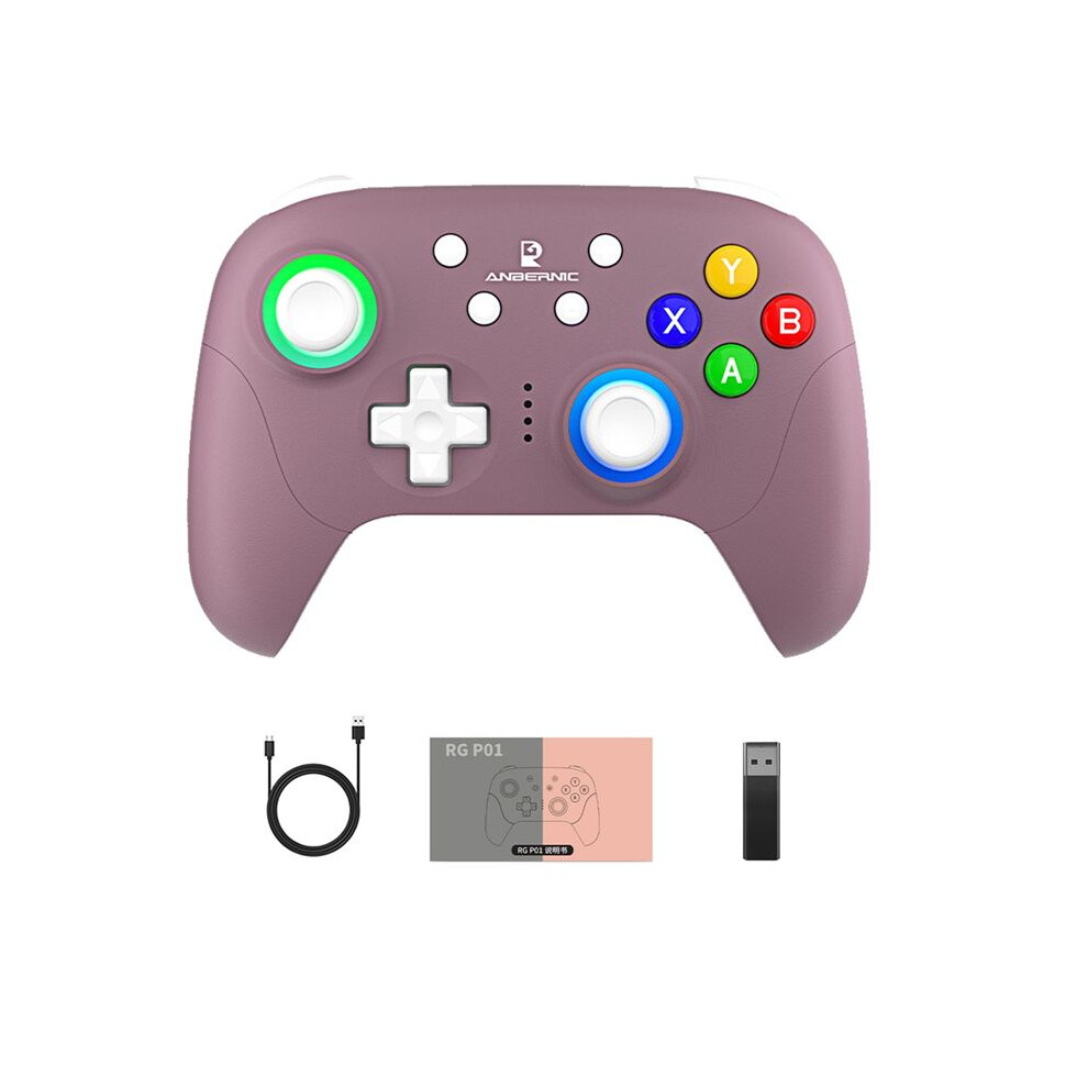 Anbernic Rgp01 Gamepad Wireless Game Controller Rgb Hall Effect Joystick For Pc Android Ios Steam 4712150806758