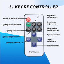 11 Keys LED Strip Controller Dimmer RF Remote 5V USB Interface Controller for 5050/2835 Single Color LED Strip