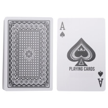 Multiplayer Game Card Box Packed Waterproof Texas Playing Cards Plastic Durable Poker Magic Tricks Tool,Black
