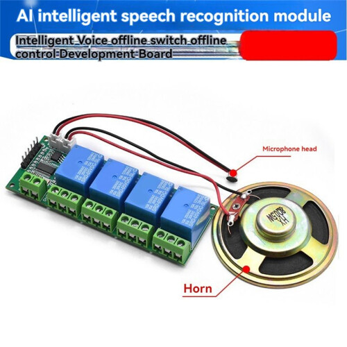 AI Intelligent Voice Recognition Module 4CH Offline Voice Control  Module Support Custom Voice for DIY 2