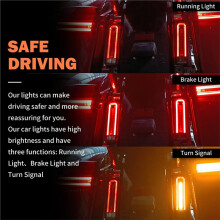 Motorcycle Rear LED Light Saddlebag Filler Turn Signal Brake Lamp for Touring Road Glide Ultra 2014-