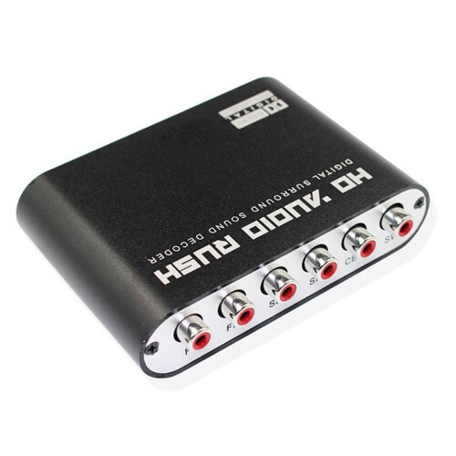 5.1 Channel CH HD Audio Decoder SPDIF Coaxial to 6RCA DTS AC3 Optical Digital Amplifier Analog DAC Adapter EU Plug 2