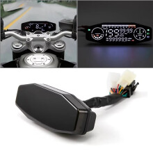 Tachimetro Universale per Motocicletta da 12 V, Misuratore di Velocità Digitale, Indicatore di Livello 'Olio A LED, Pannello Strumenti, Display