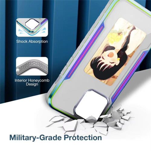 NFC EInk Screen DIY Phone Case Custom Refesh Screen Display Mobile Phone Case Cover for IPhone16 Color 2