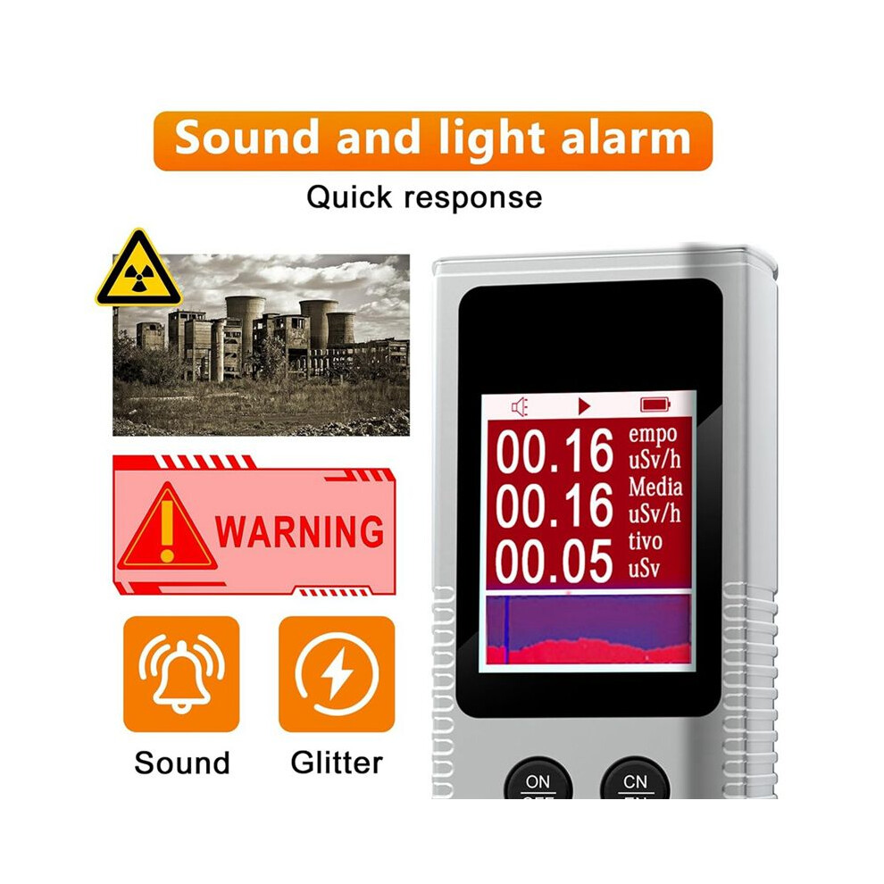 Geiger Counter Dosimeter For Nuclear Radiation, Portable Radiation Detector Radioactivity Radiation Detection Device 6031357739156