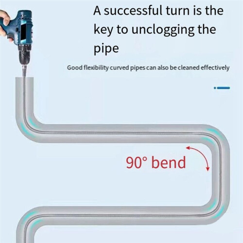 5 Meter Electric Drill Drain Dredging Spring Sink Pipe Sewer Dredging Tool Set for Kitchen Bathroom Plumbing 1