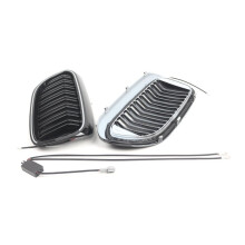Car Styling Racing Grill LED Double Glow Front Bumper Grill for 5 Series G30 2017-2019 51137390863 51137390864