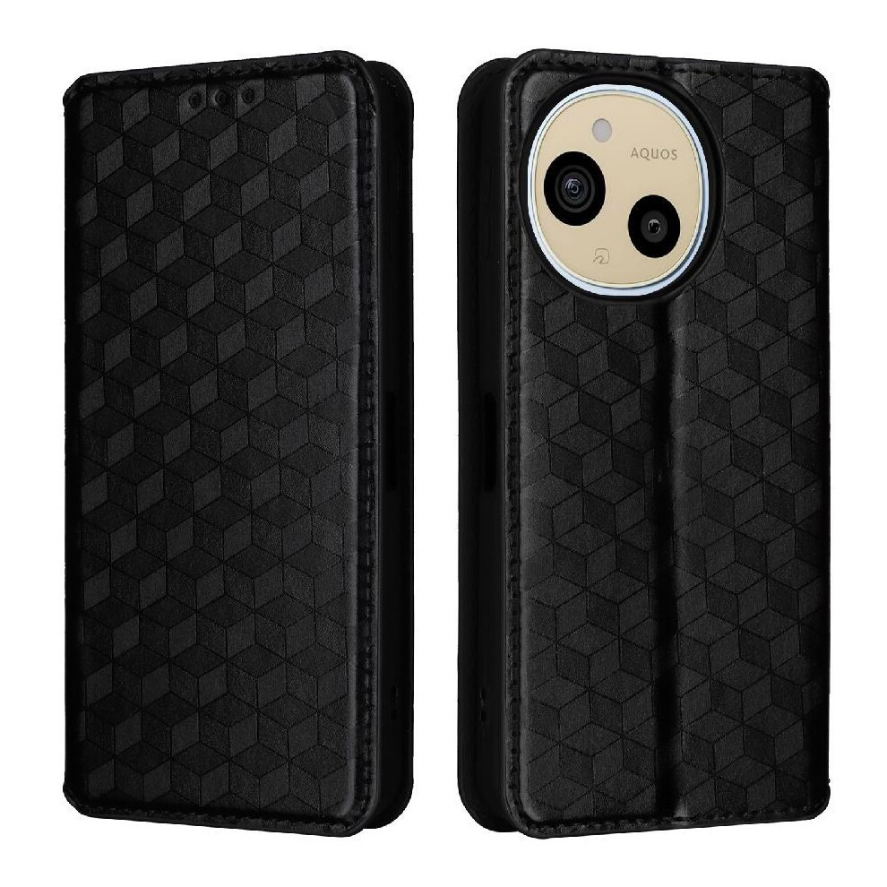 Photos - Case   For Sharp Aquos Sense9 Card Slots Holder Wallet 3D Pattern Magnetic Closure PU Leather
