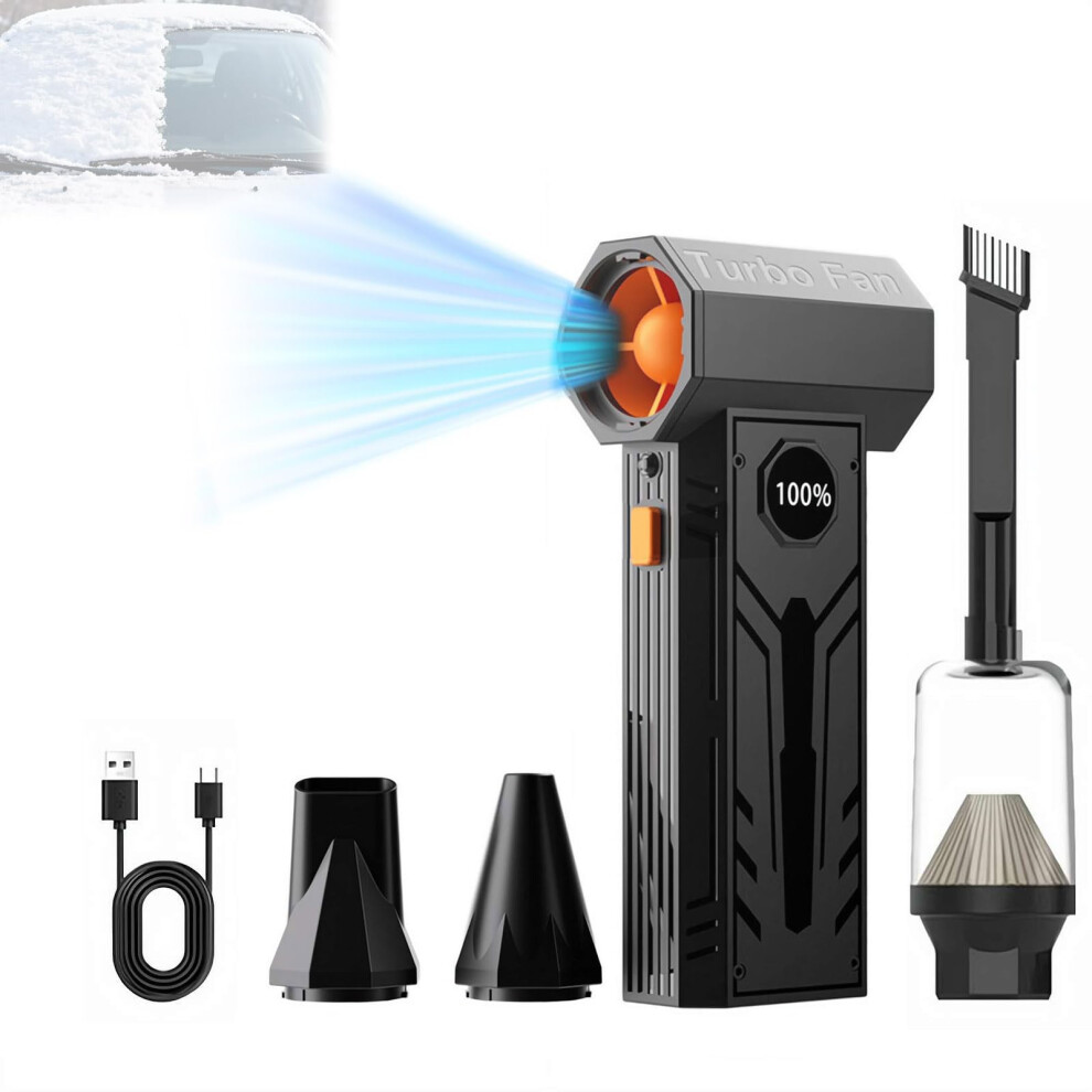 Cordless Thermal Snow Blower 5000W Turbo Power For Fast Car Defrost, 3Level Adjustable Tool Set B 9330225565314