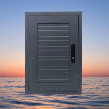 30x40 Inch Black Wall Access Panel with Lock, Waterproof Metal Plumbing Inspection Door for Home and HVAC