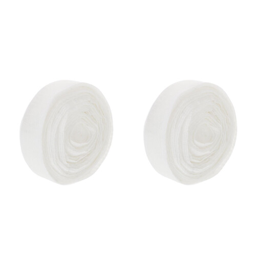 2Rolls White Polyester Iron-on Hemming Tape DIY Sewing Cloth Strap