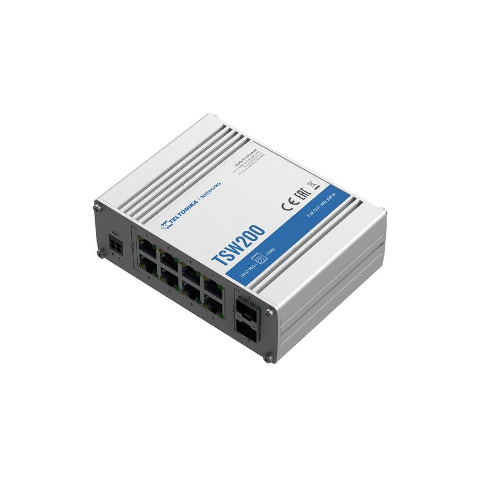 Teltonika Networks Unmanaged 8X Rj-45 2X Sfp Poe+ Ip30 4779051843671