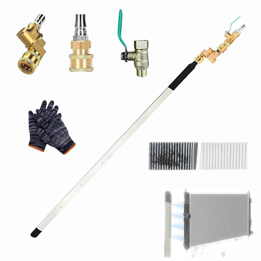Radiator Cleaning Wand 24 Inch Pressure Dual Mode With Switch For Car Truck Rv Maintenance 9330225566724