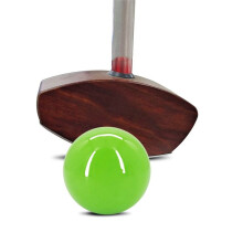 1 Stück Park-Golfbälle in Volltonfarbe, Park-Golfball, 60 mm, 2,36 Zoll, Gelb