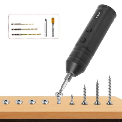 Tournevis Électrique Sans Fil USB C Rechargeable  Perceuse Ensemble D'Outils Électriques 2