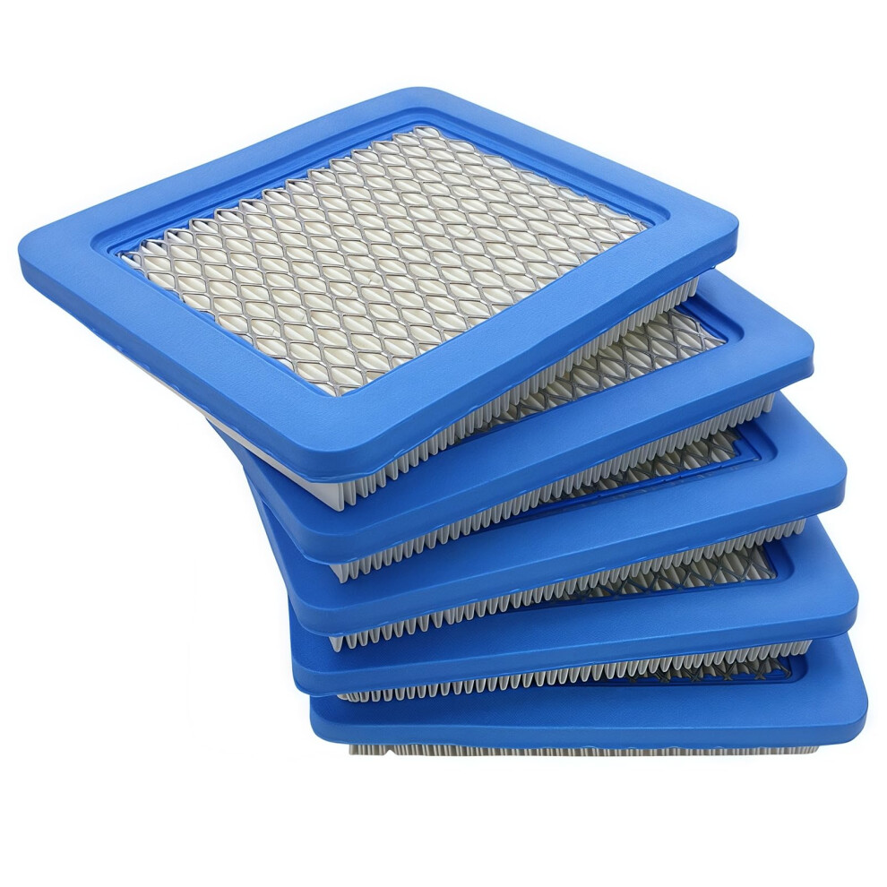 491588S Air Filter 5Pack For Briggs And Stratton, 3.56.75Hp Mowers, Efficiency Replacement For Craftsman Toro John Deere 9330225567073